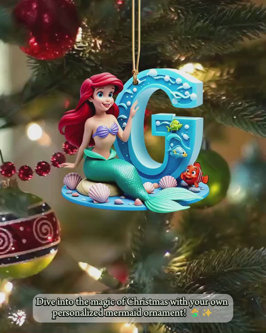 Magic Mermaid - Personalized Mouse Ornament