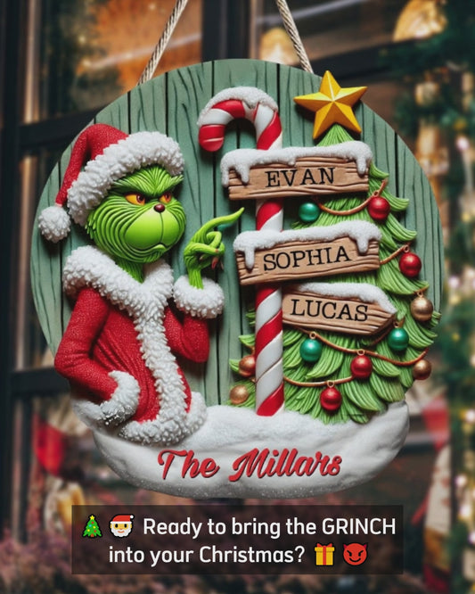 Merry Christmas - Personalized Stole Christmas Custom Shaped Wood Sign