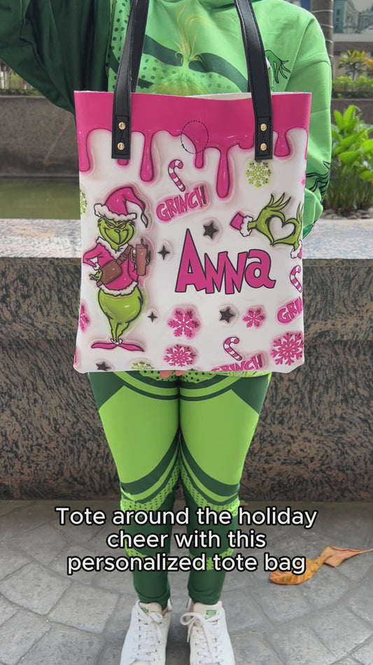 I'm Booked - Personalized Stole Christmas Tote Bag