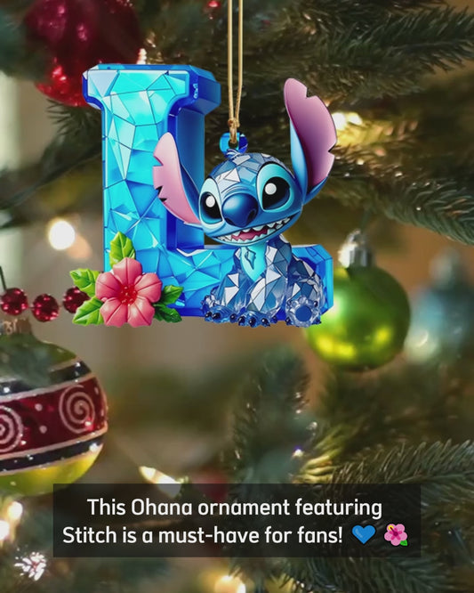 Ohana In Christmas - Personalized Ohana Ornament