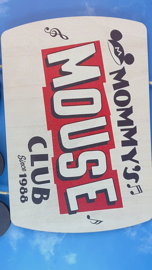 Mommy's Mouse Club - Personalized Mouse Pallet Wood Sign