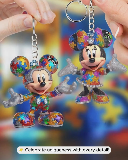 It's Okay To Be Different - Personalized Autism Awareness Keychain