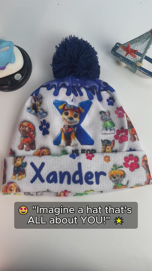 Chase Watching Hat - Personalized Kid Beanie Hat