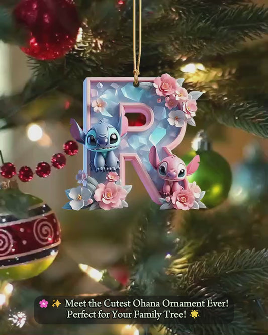 Ohana Letter - Personalized Ohana Ornament