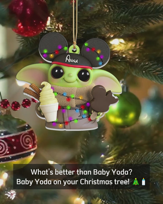 All I Want For Christmas - Personalized Mouse Ornament (Printed On Both Sides)