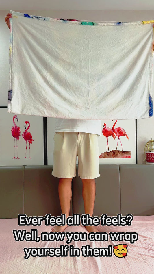 It's Ok To Feel All The Feels - Personalized Blanket