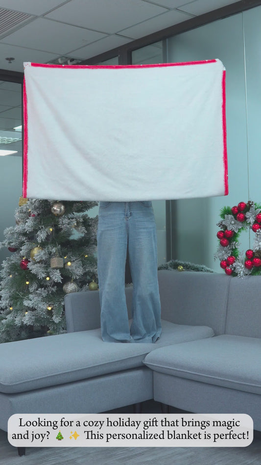 Merry Christmas - Personalized Mouse Blanket