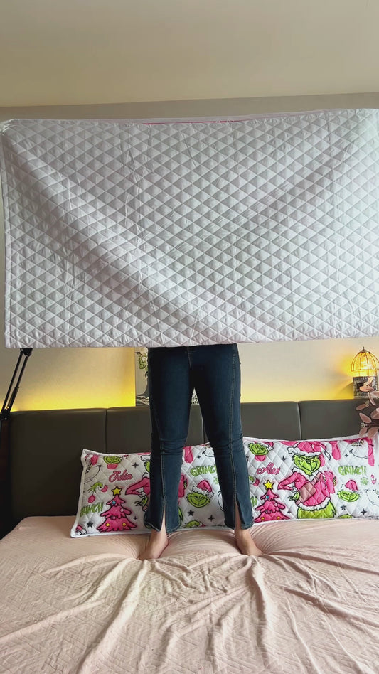 Merry Grinchmas - Personalized Stole Christmas Quilt Set