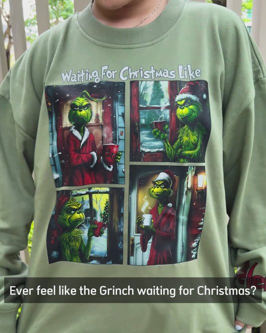 Waiting For Christmas - Personalized Stole Christmas All Over Shirt