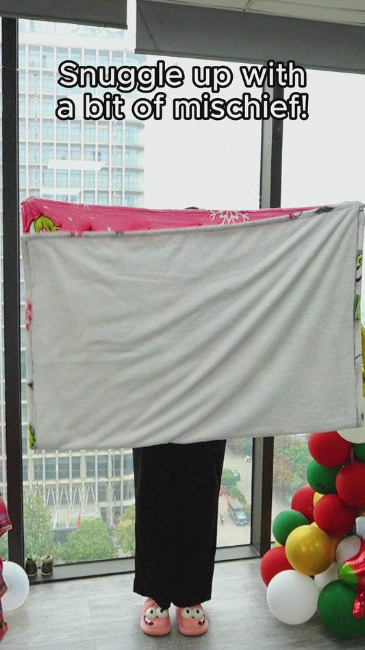 Any Name Pink Snowflakes - Personalized Blanket