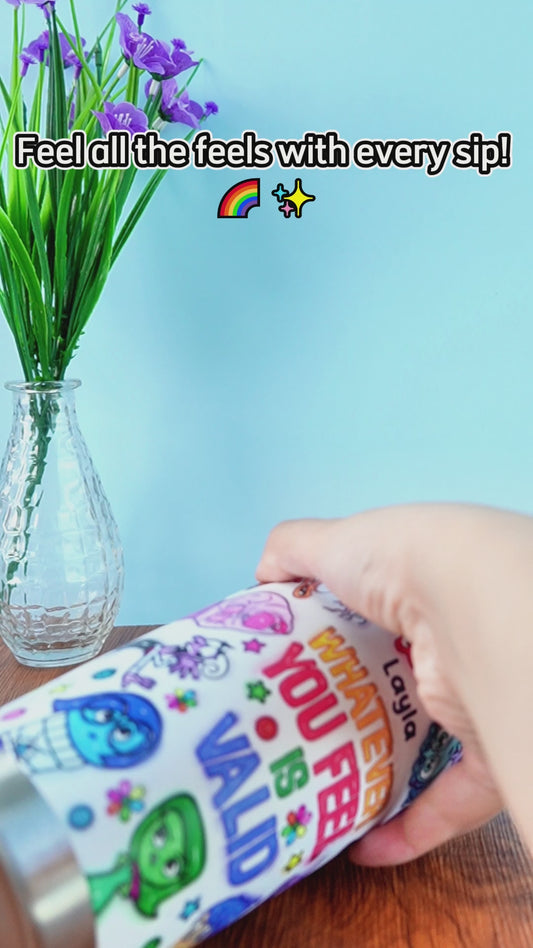 It's Ok To Feel All The Feels - Personalized Tumbler