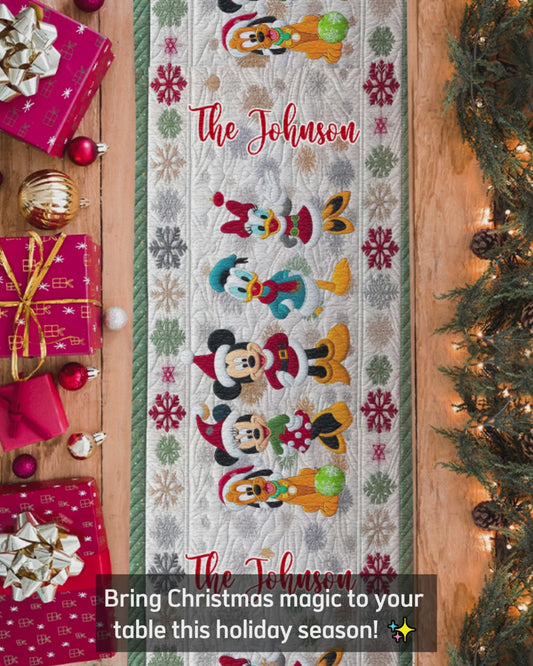 Magical Christmas - Personalized Mouse Table Runner