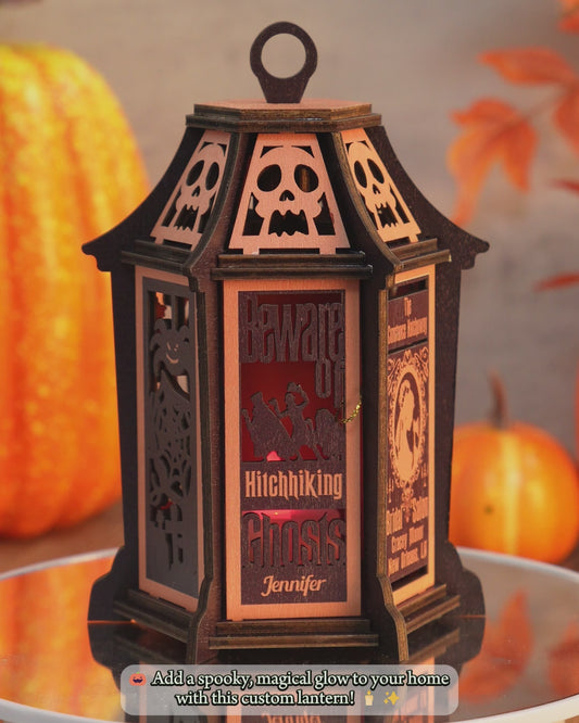 Welcome Foolish Mortals - Personalized Mouse Laser Cut Lantern
