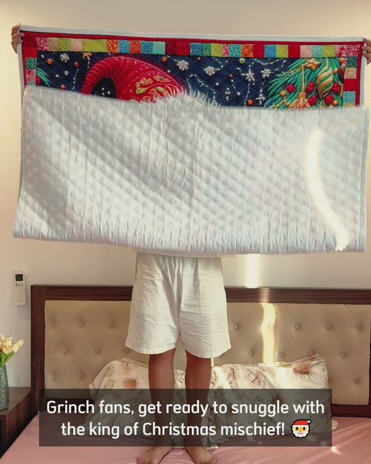Merry Grinchmas - Personalized Stole Christmas Quilt
