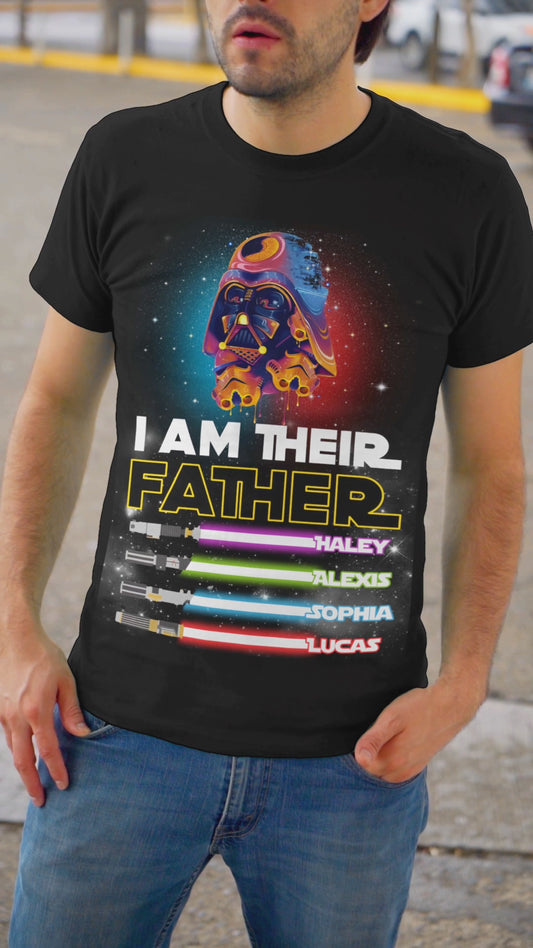I Am Their Father - Personalized Gift For Father The Force T-shirt and Hoodie