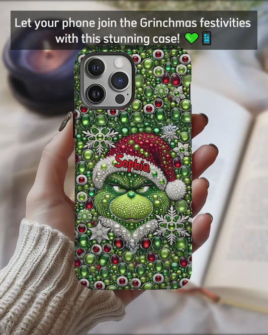 Merry Grinchmas - Personalized Stole Christmas Full Print Phone Case