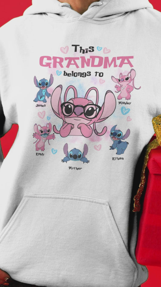 This Grandma Belongs To Custom Any Title - Personalized Mouse T-shirt And Hoodie