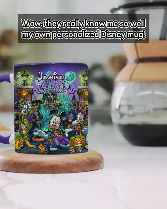 Welcome Foolish Mortals - Personalized Mouse Accent Mug