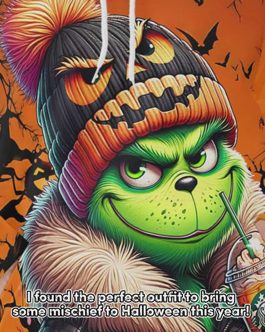 Green Halloween - Personalized Stole Christmas Hoodie and Leggings