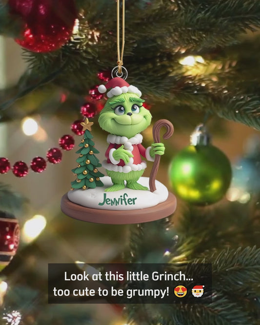 Merry Grinchmas - Personalized Stole Christmas Custom Shaped Ornament