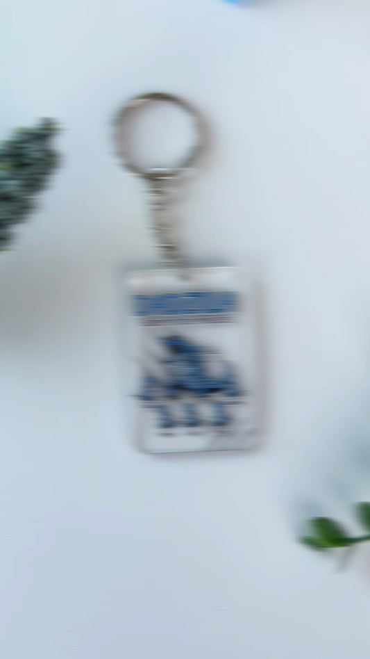 Dadzilla Father Of Monsters - Personalized Father Transparent Keychain