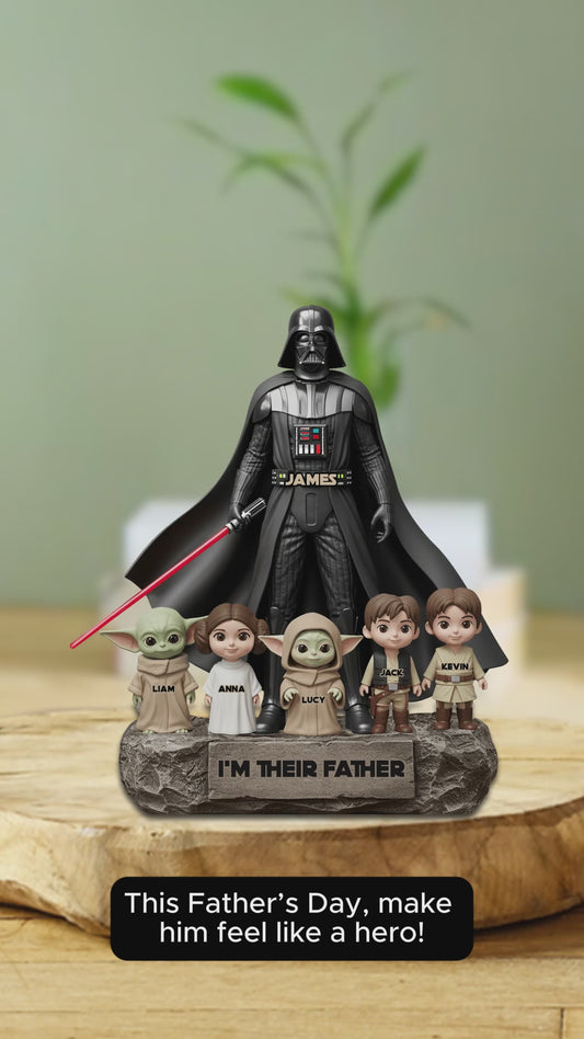 Best Dad In The Galaxy - Personalized The Force Custom Shaped Acrylic Plaque