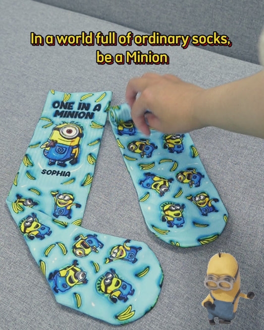 One In The Minion - Personalized Socks