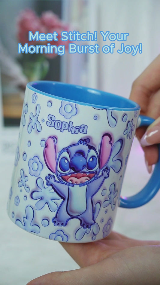 Ohana Blue - Personalized Ohana Accent Mug