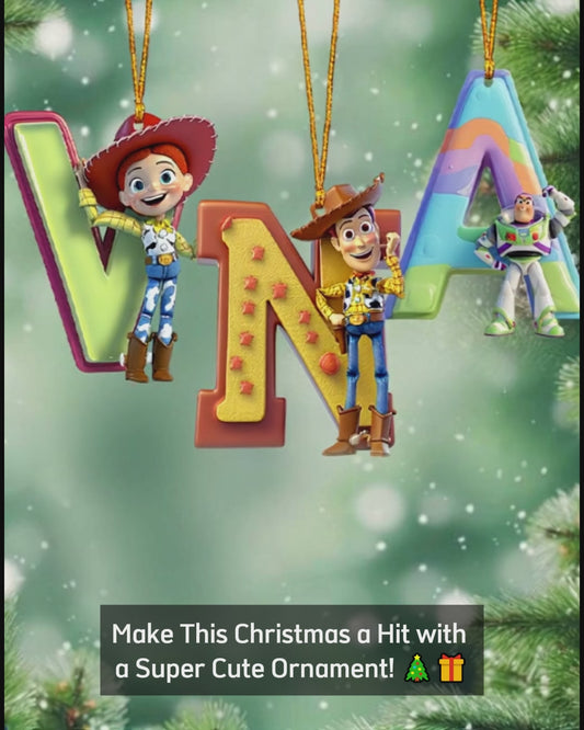 Cute Toy Letter - Personalized Kid Ornament