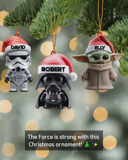 Merry Christmas - Personalized The Force Ornament