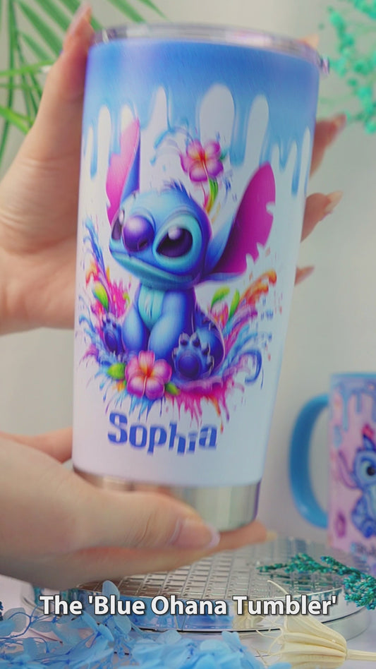 Blue Ohana - Personalized Ohana Tumbler