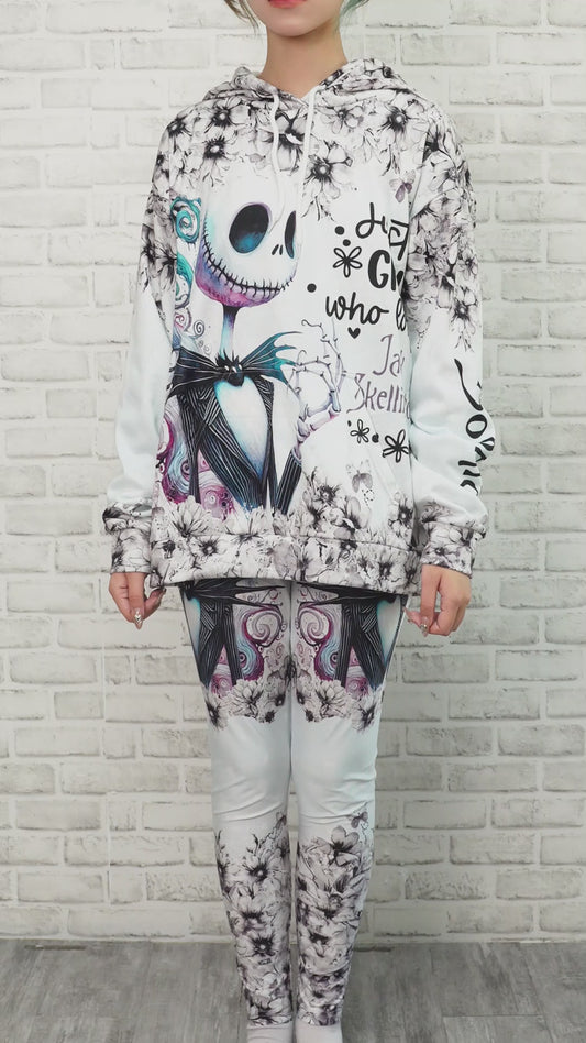 Just A Girl Who Loves Jack - Personalized Nightmare Hoodie and Leggings