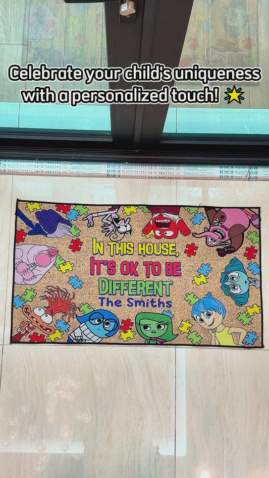 It's Ok To Be Different - Personalized Doormat