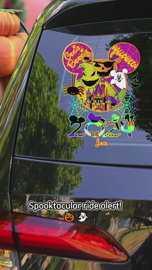 Happy Halloween - Personalized Mouse Decal Full