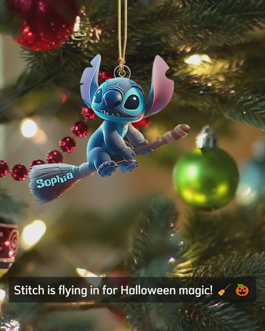 Happy Halloween - Personalized Ohana Custom Shaped Ornament