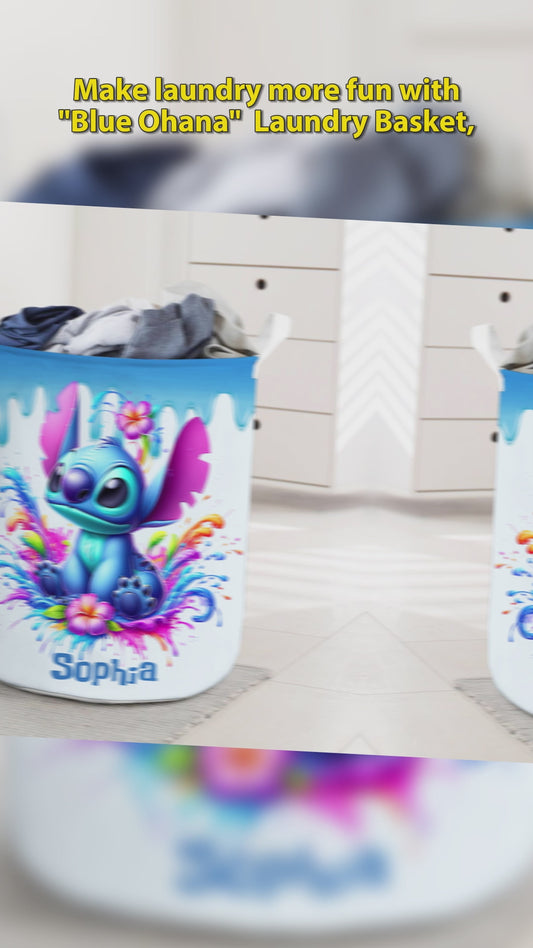 Blue Ohana - Personalized Ohana Storage Basket