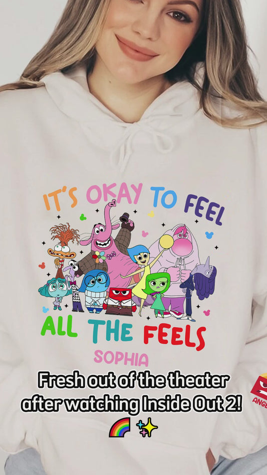 It's Ok To Feel All The Feels - Personalized All Over Shirt