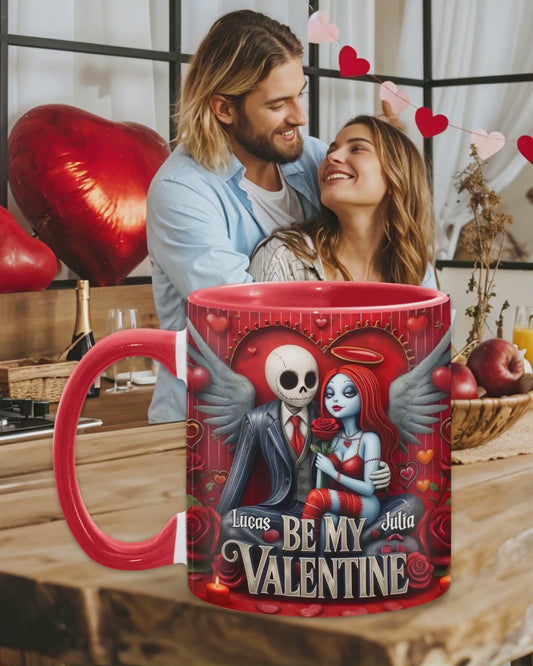 Be My Valentine - Personalized Nightmare Accent Mug