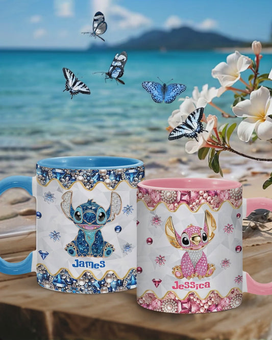 Blue Ohana - Personalized Ohana Accent Mug