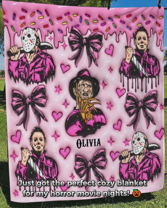 Horror Movie Fan - Personalized Blanket