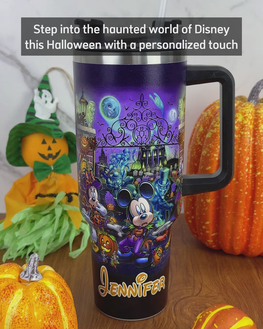 Welcome Foolish Mortals - Personalized Mouse Tumbler With Handle