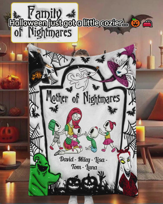 Mother Family Of Nightmares - Personalized Nightmare Blanket