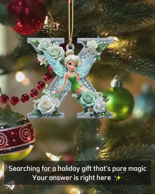 Lovely Tinker Letter - Personalized Mouse Ornament