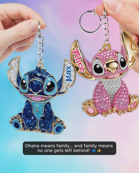 Blue Ohana - Personalized Ohana Car Ornament