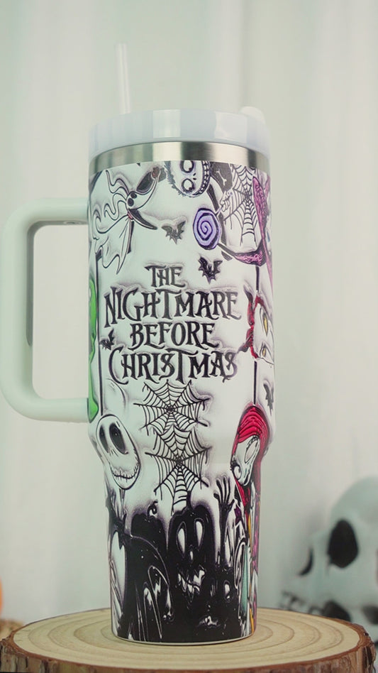 Nightmare - Personalized Nightmare Tumbler With Handle