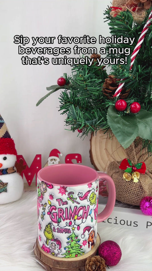 Merry Christmas - Personalized Stole Christmas Accent Mug