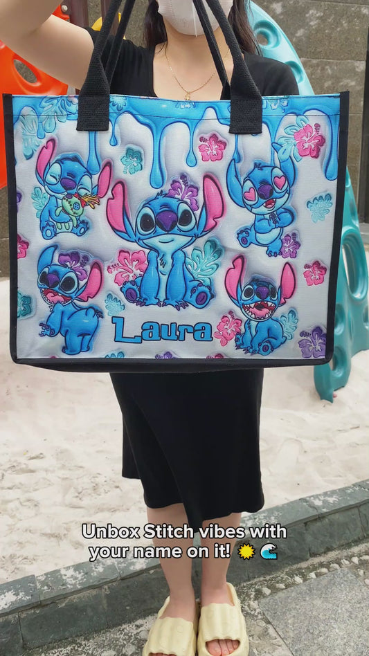 Ohana Means Family - Personalized Ohana Canvas Tote Bag