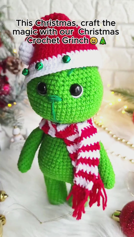 The Christmas Thief - Stole Christmas Hand Knitted Doll