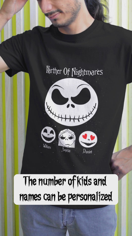 Father/Mother/Grandpa/Grandma Of Nightmares Customized T-shirt and Hoodie