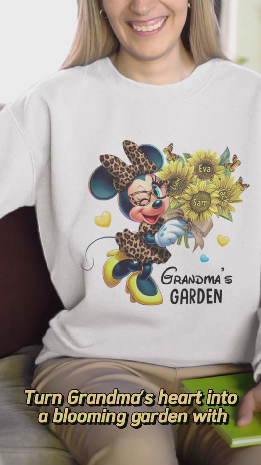 Grandma's Mom's Garden Custom Any Title - Personalized Mouse T-shirt And Hoodie